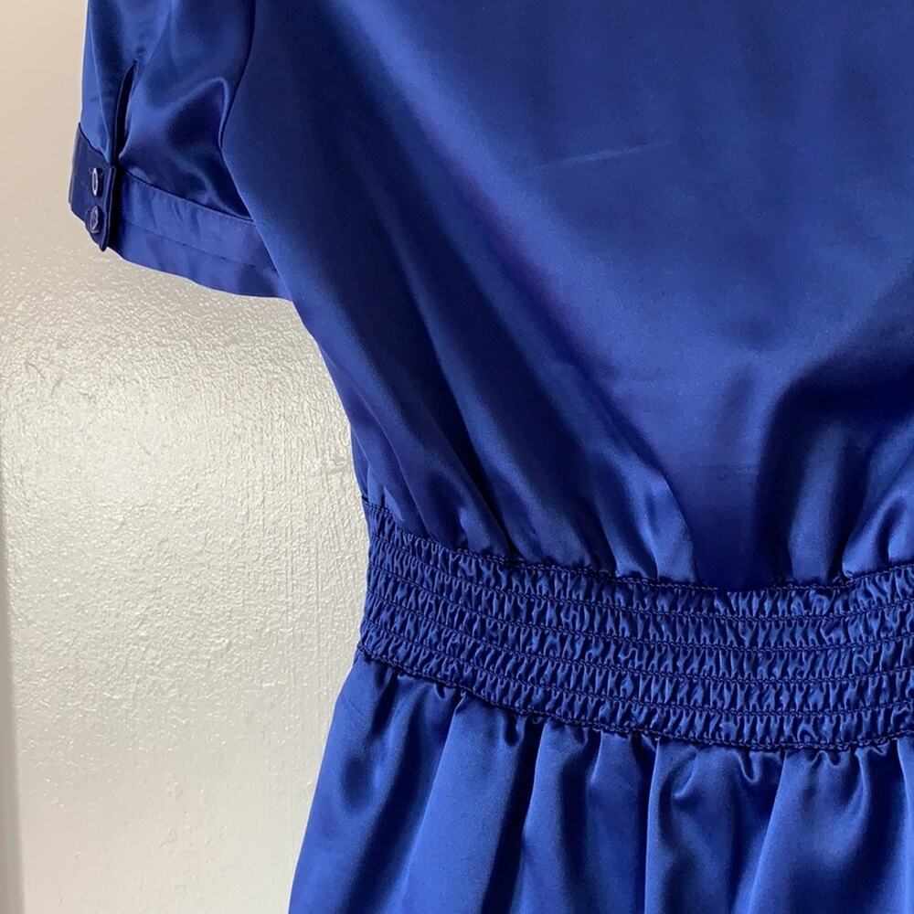 H&M blue button down blouse - Picture 6 of 11